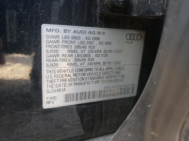 Photo 9 VIN: WA1LAAF72HD027283 - AUDI Q7 