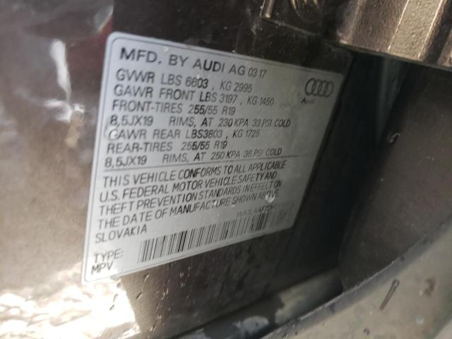 Photo 9 VIN: WA1LAAF72HD048179 - AUDI Q7 PREMIUM 