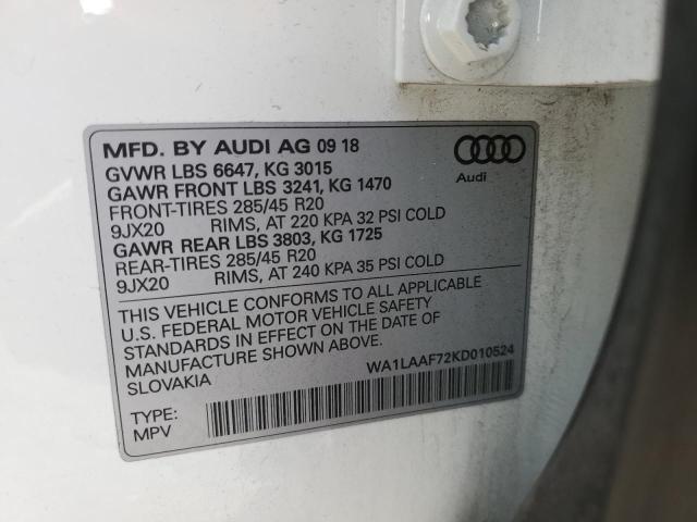 Photo 12 VIN: WA1LAAF72KD010524 - AUDI Q7 