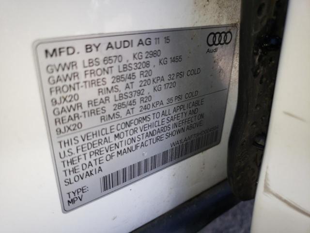 Photo 12 VIN: WA1LAAF73HD004594 - AUDI Q7 PREMIUM 