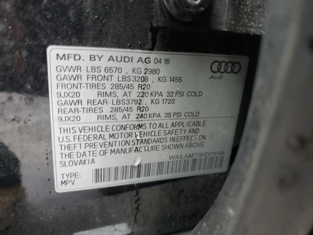 Photo 9 VIN: WA1LAAF73HD013148 - AUDI Q7 