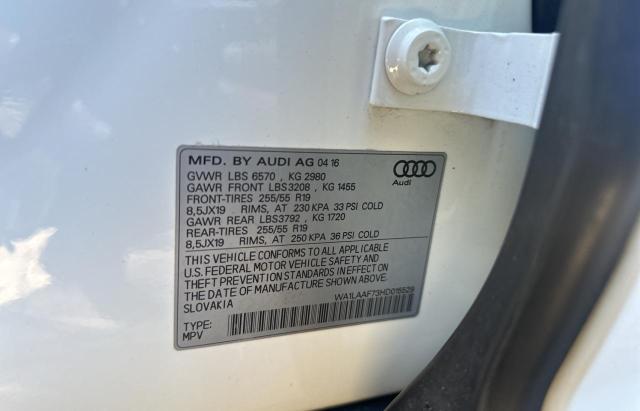 Photo 9 VIN: WA1LAAF73HD015529 - AUDI Q7 PREMIUM 