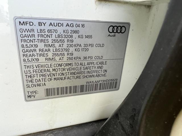 Photo 9 VIN: WA1LAAF73HD015529 - AUDI Q7 PREMIUM 