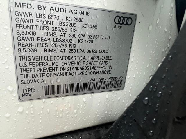 Photo 9 VIN: WA1LAAF73HD015529 - AUDI Q7 PREMIUM 