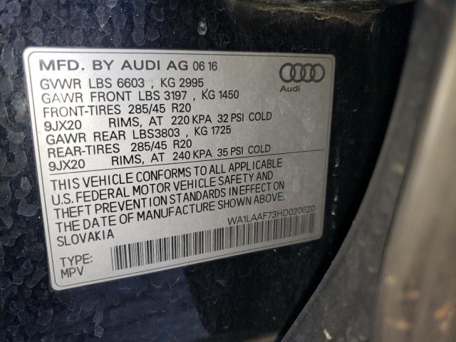 Photo 12 VIN: WA1LAAF73HD020620 - AUDI Q7 