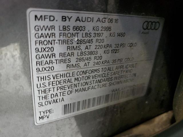 Photo 9 VIN: WA1LAAF73HD022626 - AUDI Q7 PREMIUM 