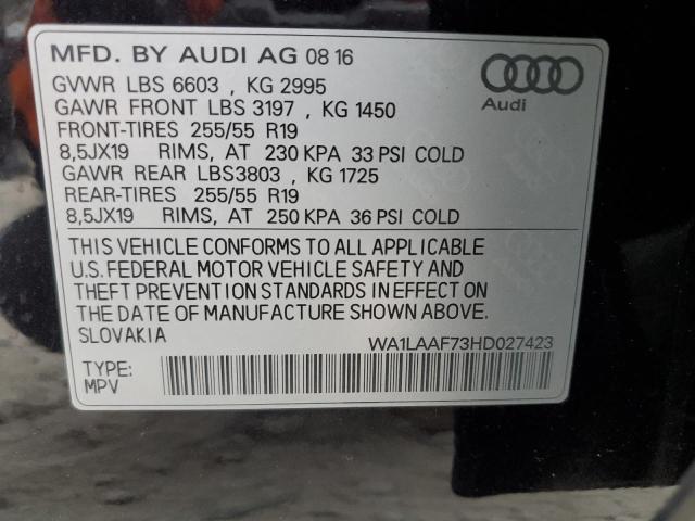 Photo 13 VIN: WA1LAAF73HD027423 - AUDI Q7 