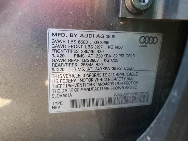 Photo 11 VIN: WA1LAAF73HD030340 - AUDI Q7 PREMIUM 