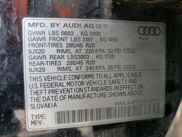 Photo 13 VIN: WA1LAAF73HD049177 - AUDI Q7 