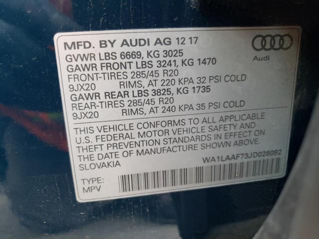 Photo 11 VIN: WA1LAAF73JD028092 - AUDI Q7 