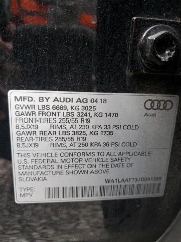 Photo 11 VIN: WA1LAAF73JD041358 - AUDI Q7 PREMIUM 