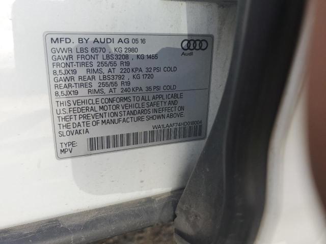 Photo 12 VIN: WA1LAAF74HD018004 - AUDI Q7 PREMIUM 