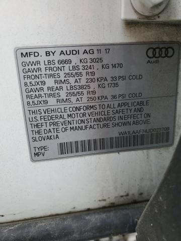 Photo 13 VIN: WA1LAAF74JD023709 - AUDI Q7 PREMIUM 