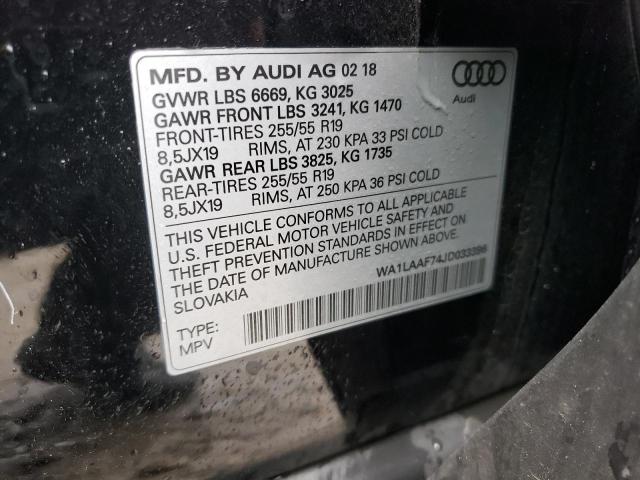 Photo 12 VIN: WA1LAAF74JD033396 - AUDI Q7 