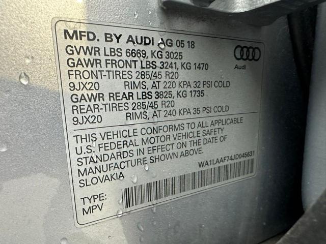 Photo 9 VIN: WA1LAAF74JD045631 - AUDI Q7 PREMIUM 