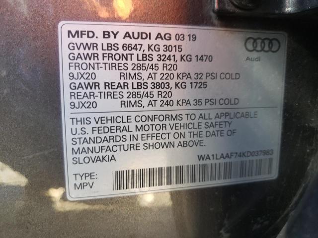 Photo 11 VIN: WA1LAAF74KD037983 - AUDI Q7 