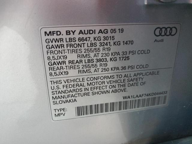 Photo 12 VIN: WA1LAAF74KD044433 - AUDI Q7 PREMIUM 