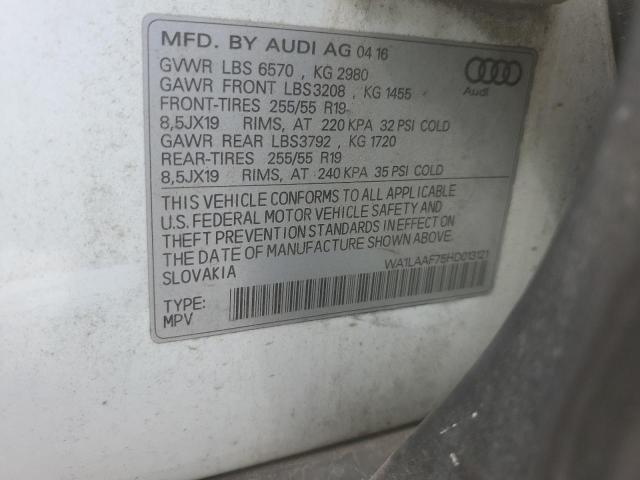 Photo 9 VIN: WA1LAAF75HD013121 - AUDI Q7 