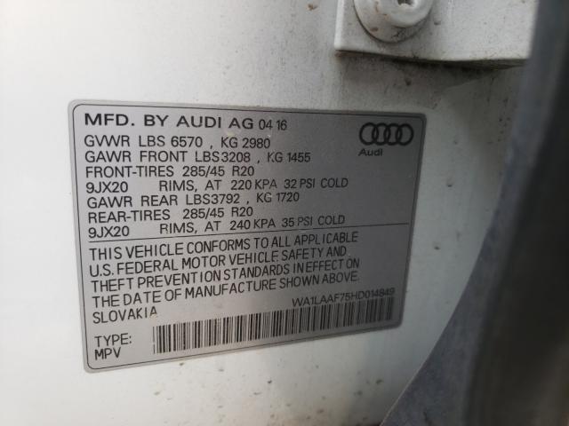 Photo 9 VIN: WA1LAAF75HD014849 - AUDI Q7 