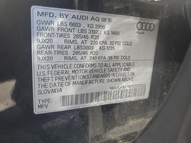 Photo 12 VIN: WA1LAAF75HD020232 - AUDI Q7 PREMIUM 