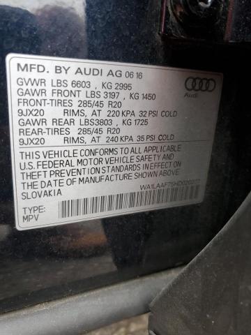 Photo 12 VIN: WA1LAAF75HD020327 - AUDI Q7 PREMIUM 