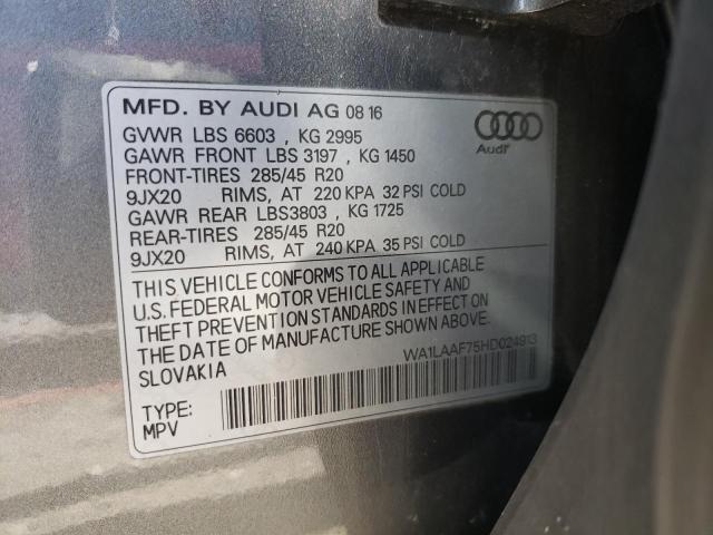 Photo 12 VIN: WA1LAAF75HD024913 - AUDI Q7 