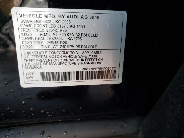 Photo 12 VIN: WA1LAAF75HD026371 - AUDI Q7 