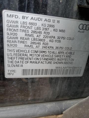 Photo 12 VIN: WA1LAAF75HD041534 - AUDI Q7 PREMIUM 