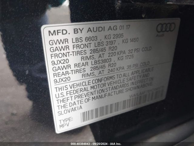 Photo 8 VIN: WA1LAAF75HD041775 - AUDI Q7 