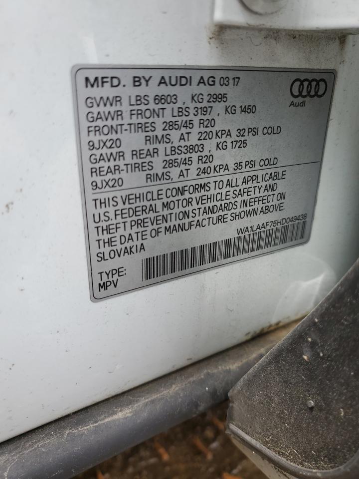 Photo 13 VIN: WA1LAAF75HD049438 - AUDI Q7 