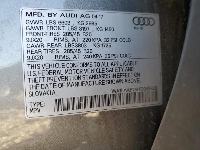 Photo 11 VIN: WA1LAAF75HD053828 - AUDI Q7 PREMIUM 