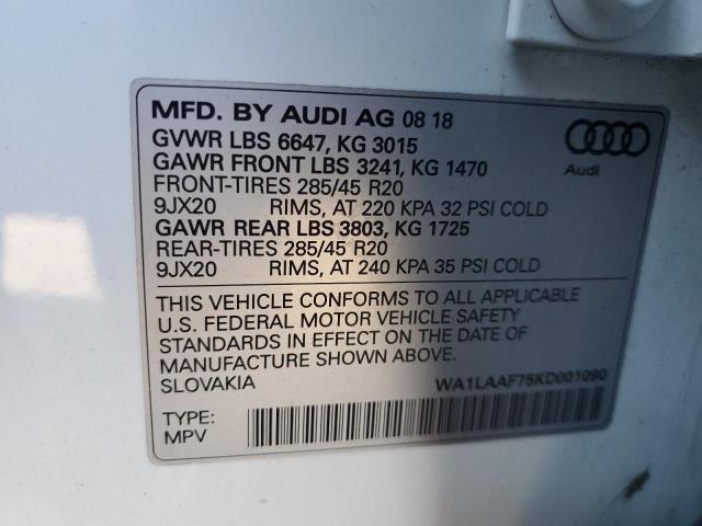 Photo 12 VIN: WA1LAAF75KD001090 - AUDI Q7 