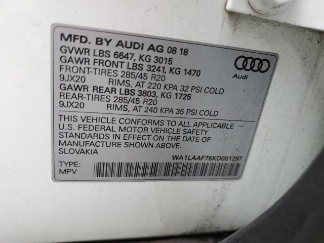 Photo 12 VIN: WA1LAAF75KD001297 - AUDI Q7 