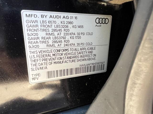 Photo 9 VIN: WA1LAAF76HD007327 - AUDI Q7 