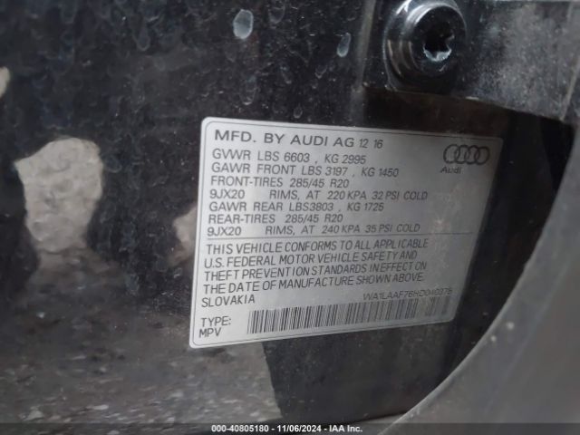 Photo 8 VIN: WA1LAAF76HD040375 - AUDI Q7 