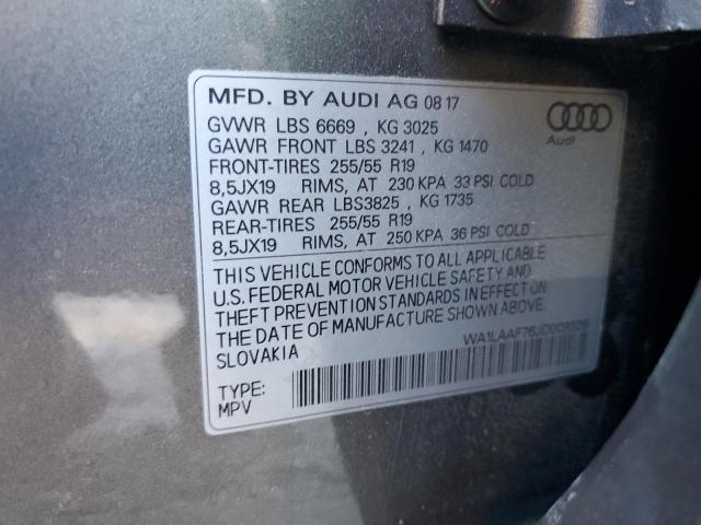 Photo 12 VIN: WA1LAAF76JD009326 - AUDI Q7 PREMIUM 