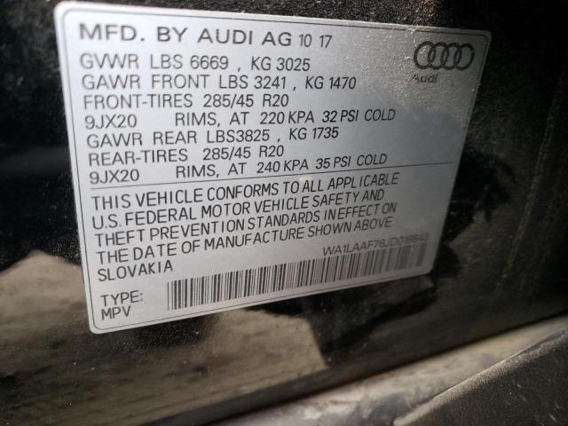 Photo 9 VIN: WA1LAAF76JD016843 - AUDI Q7 