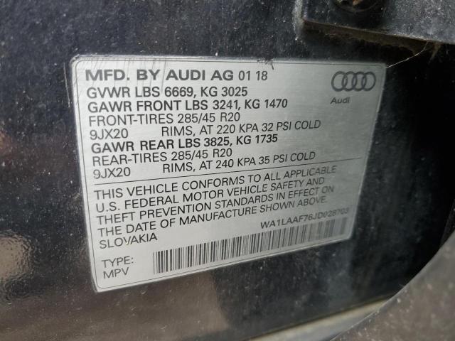 Photo 11 VIN: WA1LAAF76JD028703 - AUDI Q7 PREMIUM 