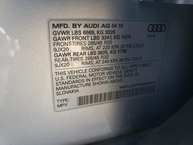 Photo 9 VIN: WA1LAAF76JD042617 - AUDI Q7 