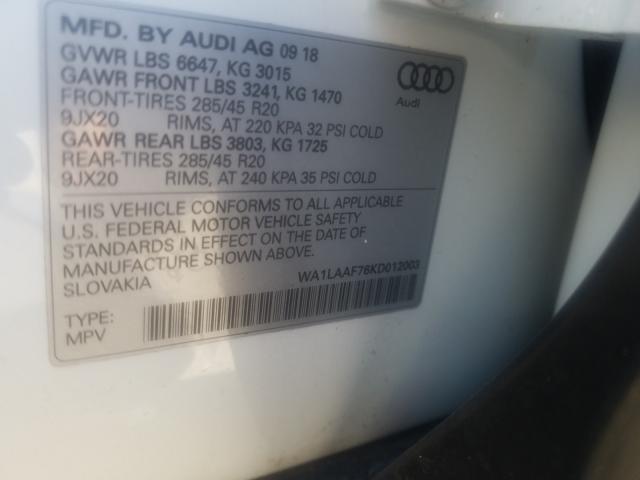 Photo 9 VIN: WA1LAAF76KD012003 - AUDI Q7 