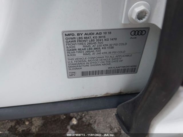 Photo 8 VIN: WA1LAAF76KD014334 - AUDI Q7 