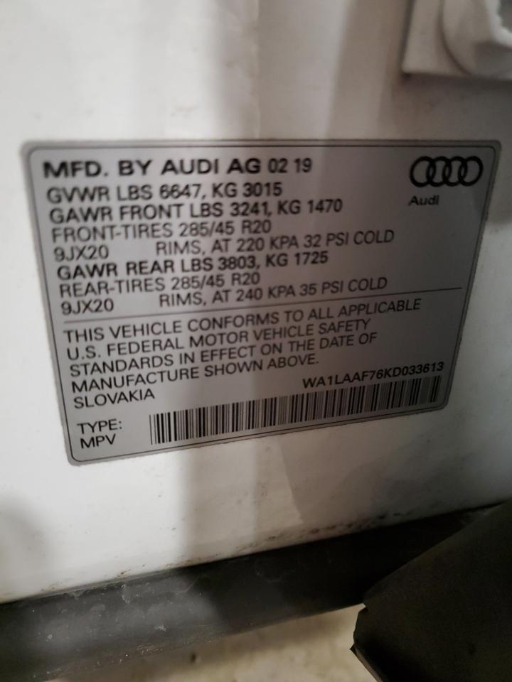 Photo 11 VIN: WA1LAAF76KD033613 - AUDI Q7 