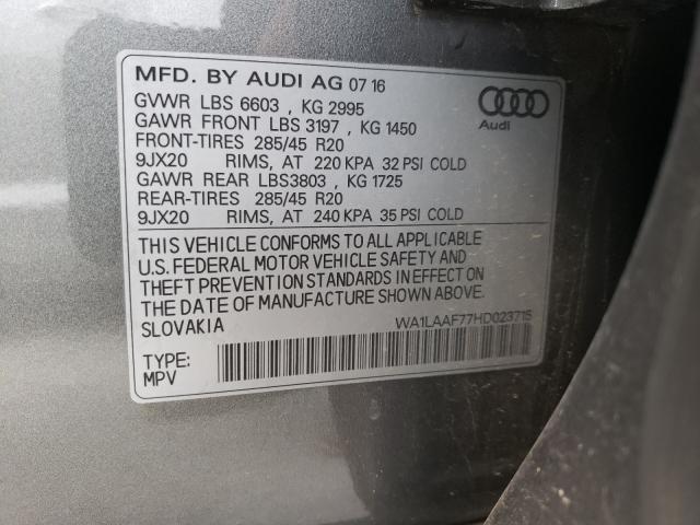 Photo 9 VIN: WA1LAAF77HD023715 - AUDI Q7 