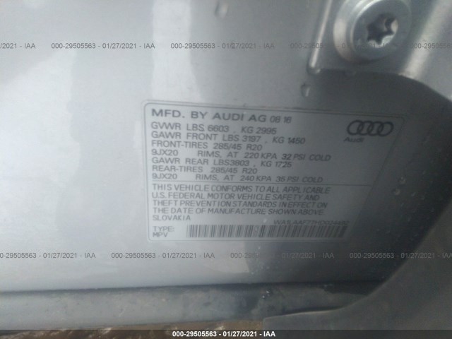 Photo 8 VIN: WA1LAAF77HD024492 - AUDI Q7 