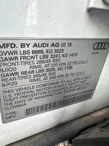 Photo 9 VIN: WA1LAAF77JD033599 - AUDI Q7 PREMIUM 