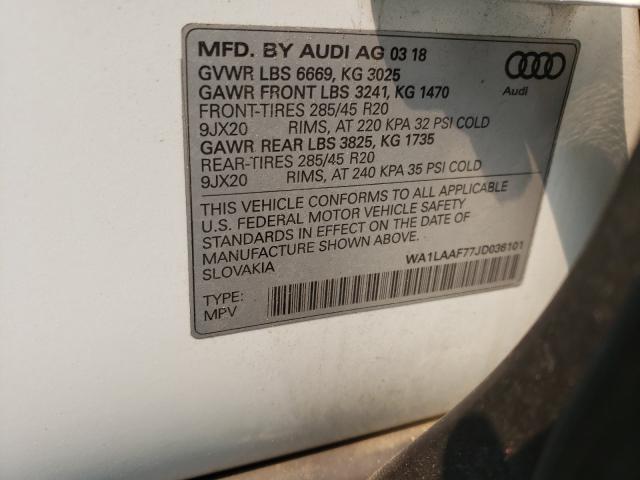 Photo 9 VIN: WA1LAAF77JD036101 - AUDI Q7 