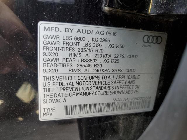 Photo 12 VIN: WA1LAAF78HD025585 - AUDI Q7 PREMIUM 