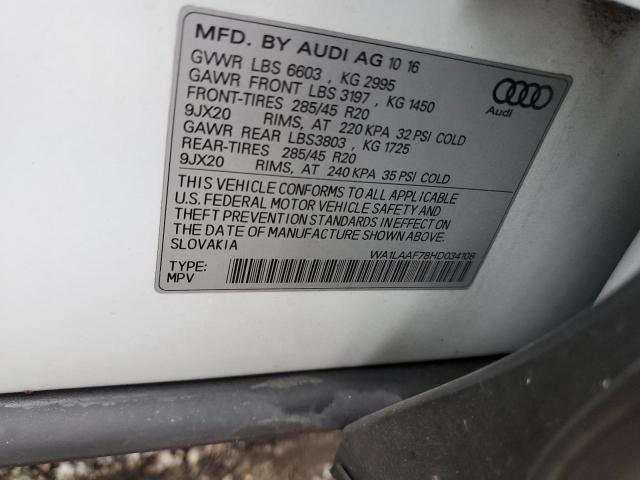 Photo 12 VIN: WA1LAAF78HD034108 - AUDI Q7 