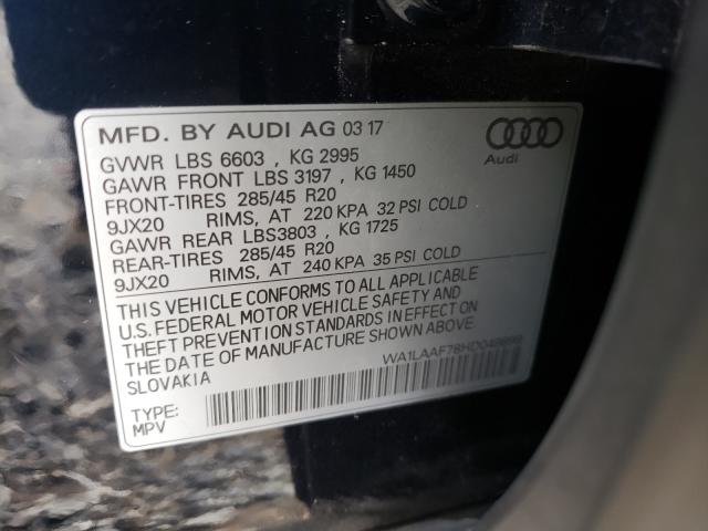 Photo 9 VIN: WA1LAAF78HD049899 - AUDI Q7 