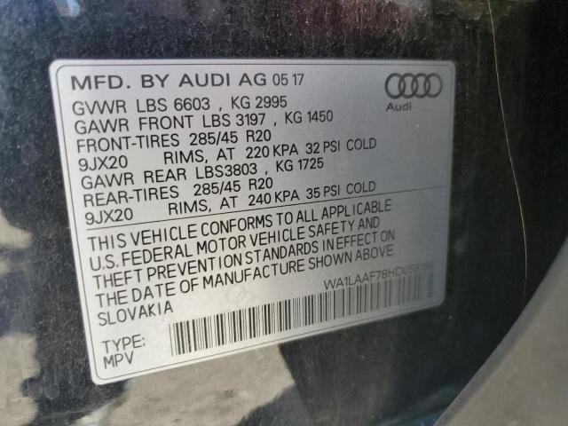 Photo 11 VIN: WA1LAAF78HD058196 - AUDI Q7 PREMIUM 